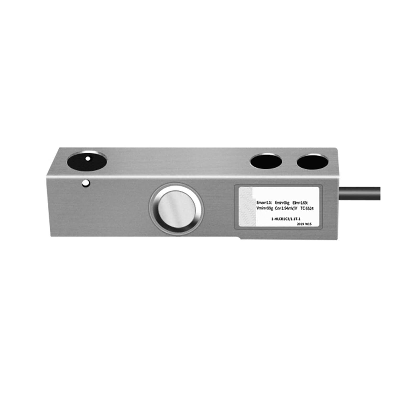 High Precision Load Cell Stainless Steel Material Shear Beam Weight Sensor Wide Application Range for DIY Electronic(2.2t)
