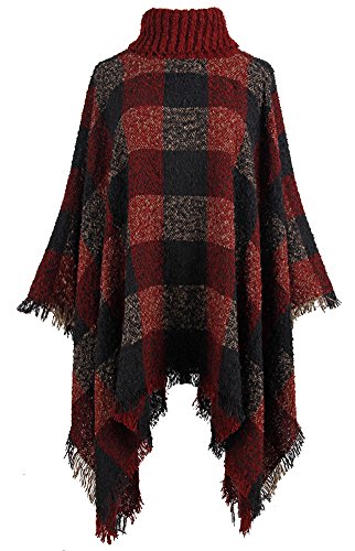 Best Red Poncho For Women Plus Size