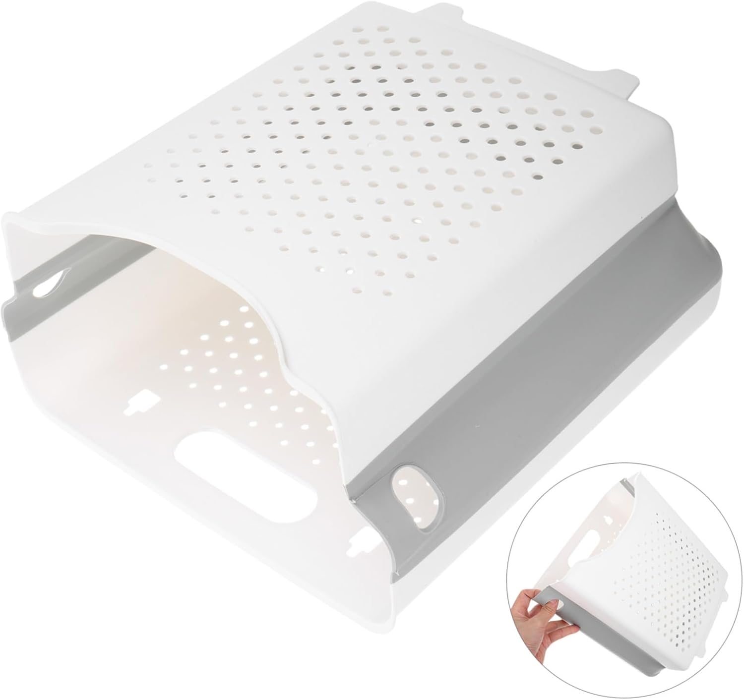 Wall Mounted Collapsible Laundry Basket Space Saving Hanging Hamper for Bathroom and Laundry Room Foldable Storage Container for Dirty Clothes Portable and Easy to Move Ivory Large