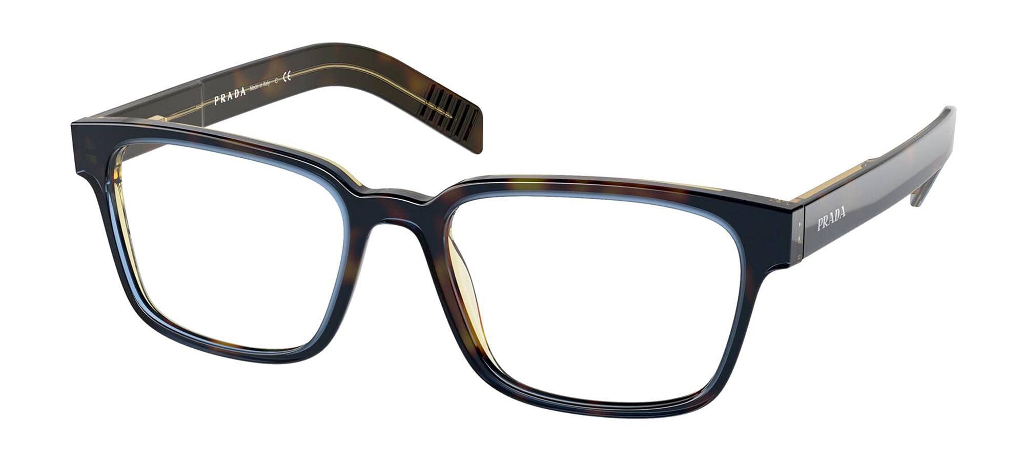 Sponsored Ad – PRADA PR 15WV men Eyewear Frames DARK HAVANA TRANSPARENT INDIGO 53/18/145