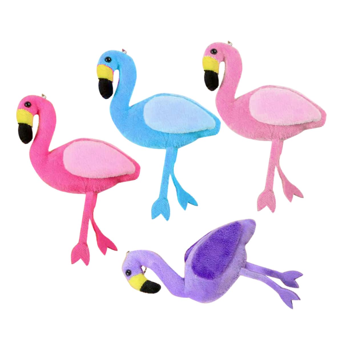 ibasenice 12 Piezas encantos Colgantes Tropicales Bandeja de Bola de Masa hervida Decoraciones de Pastel de niña Llavero Flamenco Regalo Creativo llaveros Dibujos Animados Colgante de Bolsa