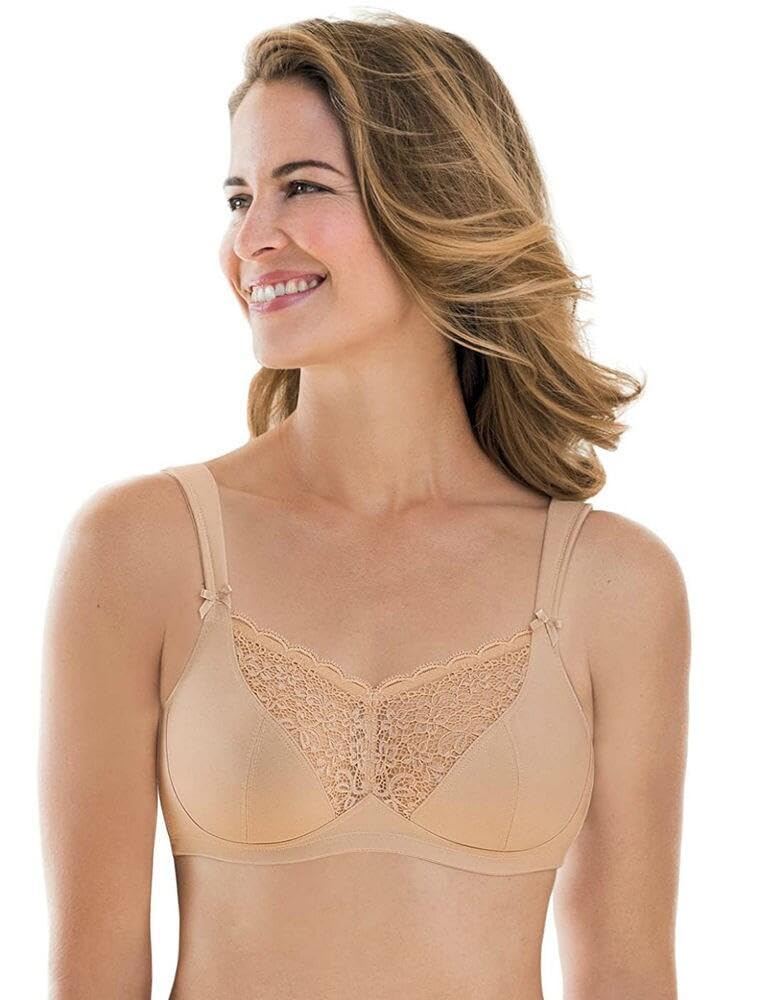 Anita 5712X-753 Care Donna Reggiseno Post-Operatorio Mastectomia Compressione Non Imbottito Senza Ferretto Beige Sabbia 7A
