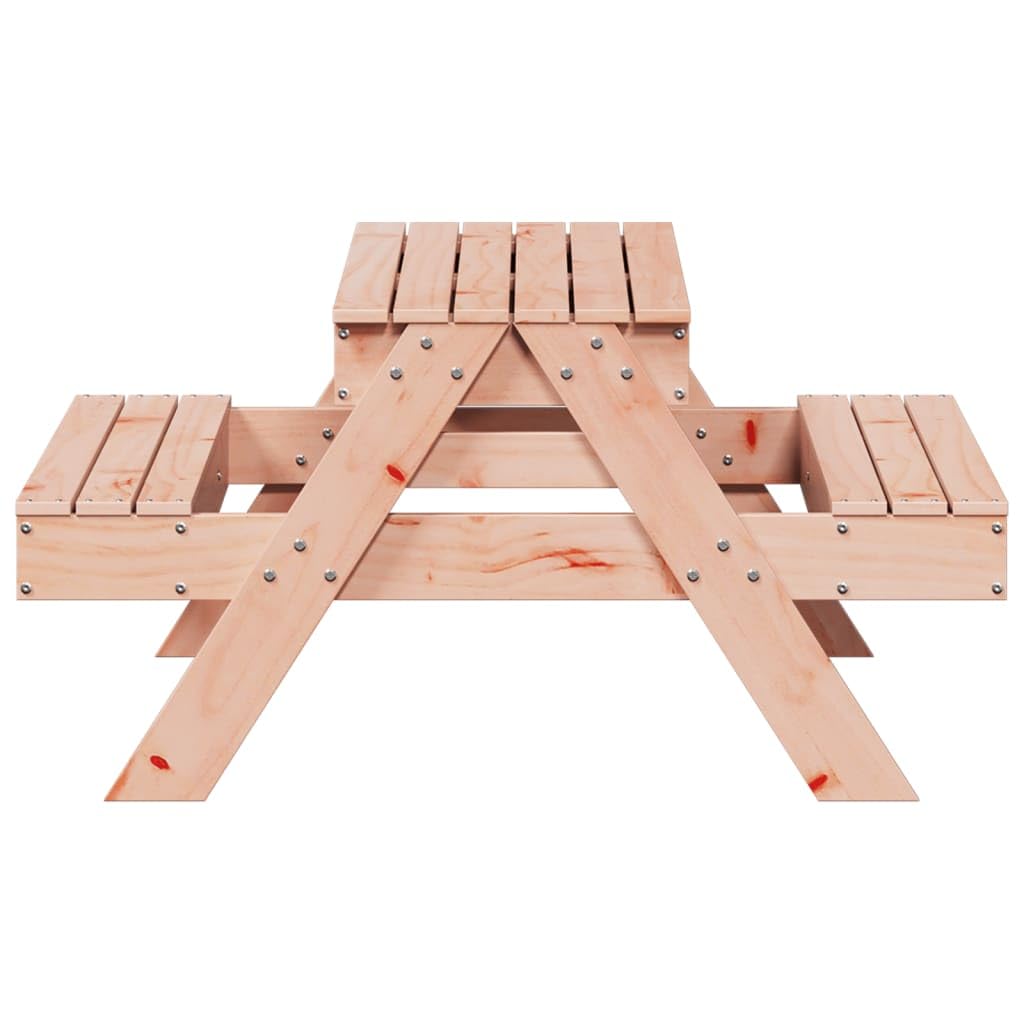 Mobili da esterno, tavoli da esterno Tavolo da picnic con sabbiera per bambini in legno massello Douglas in legno massello