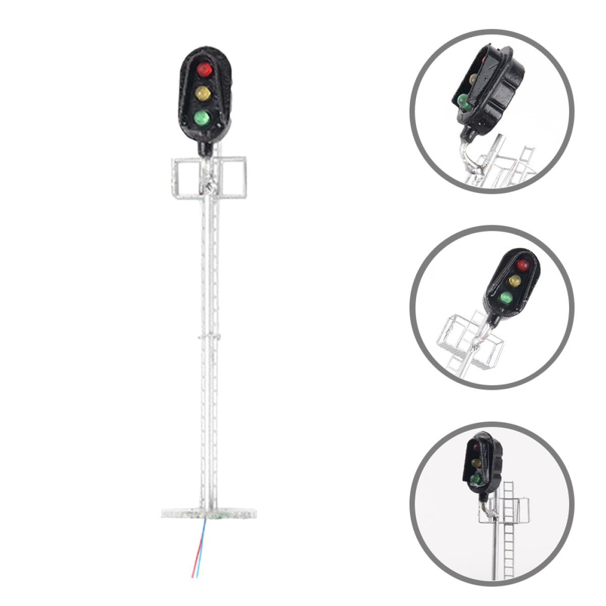 STOBOK 5pezzi Semaforico Per Modellini Treni Accessorio Decorativo Per e Realistico Per Scene Ferroviarie e Architettoniche