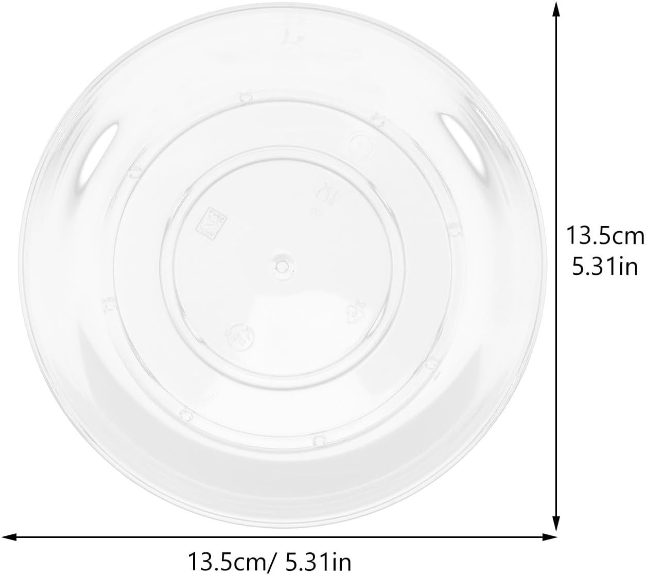 Ps Plastic Serving Plates Reusable and Sturdy 20pcs Small round Plates for Appetizers and Desserts for Party Snacks and Fruit for Festivals and Food Stores
