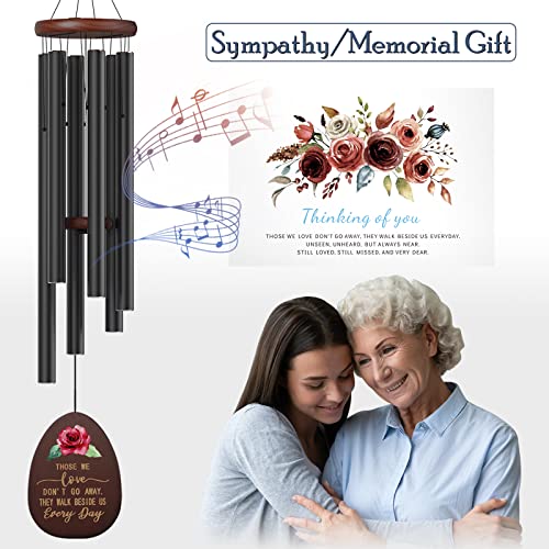 Memorial Wind Chimes For Loss Of A Loved One,35” Sympathy Wind Chimes, Sympathy Gift Baskets,Funeral Remembrance Bereavement Gifts For Loss Of Father Mother, Wind Chime In Memory Of A Loved One #TOP2