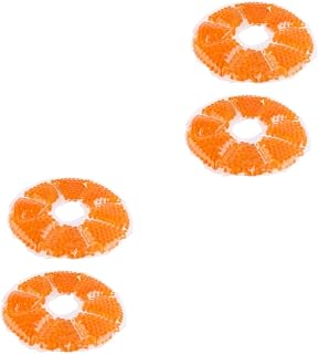 Toyvian Almofada De Gelo Pequena Para Peito 4 Unidades Blush Cuidados Com A Maquiagem Almofadas De Calor Para Mamilo Terno Laranja Rosto Perolado Almofada De Enfermagem Saco De
