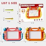 BLmukce Magnetic Drawing Board 2 Pcs, Toy for Kids Age 3-7 Years, Erasable Doodle Board with 4 Colors, Educational Travel Learning Toy, Birthday Gift for 3 4 5 Year Old Girls & Boys (Multicolor) - Image 2