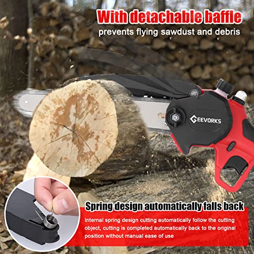 serra elétrica,ERYUE Serras de poda elétricas portáteis de 21V 8 polegadas Motor de escova de motoss