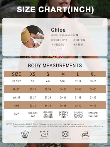 Image of OWICA Women's Sexy Triangle Bikini Sets Cheeky Thong Swimsuit Adjustable Spaghetti Straps Bathing Suit