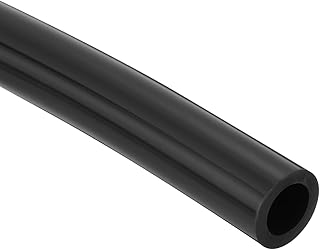 sourcing map Tubo de silicona, manguera de aire de 12 mm de diámetro interior x 19 mm de diámetro exterior, tubo de goma de silicona de 6.6 pies, tubo de agua para transferencia de bomba, color negro