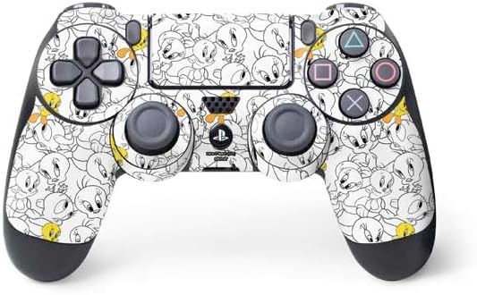 Vista 13 de Skinit Calcomanía para juegos compatible con el controlador de PS4, con licencia oficial de Looney Tunes Tweety Bird con diseño de actitud