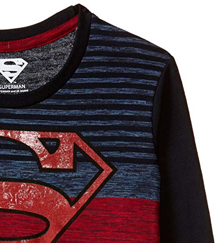 Image of Superman By Kidsville Plain Regular fit Boy T-Shirt (SP1FLT213 RED TEX Combo /Navy 13-14 Years)