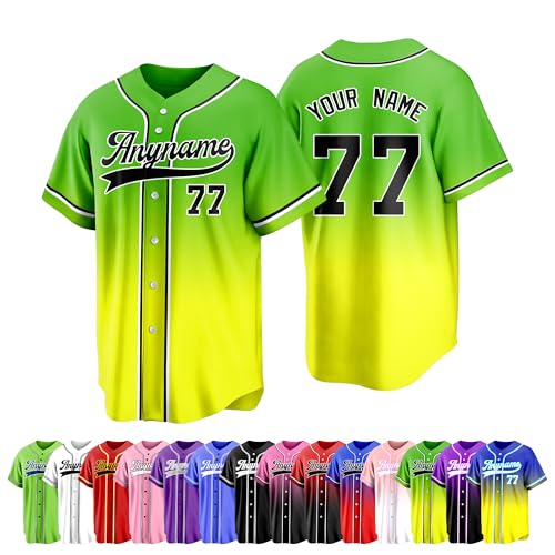 Custom Baseball Jersey Printed Stitched Names Numbers Logo Personalized Baseball Jersey for Men Women Youth Sports Fans