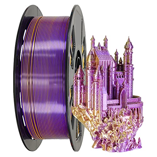 OEM MIKA3D 1KG 2 Colors Silk Purple Gold in 1 PLA Coextrusion...