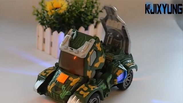 Amazon.co.jp: 車 おもちゃ LED変形恐竜の車 電動RCカー