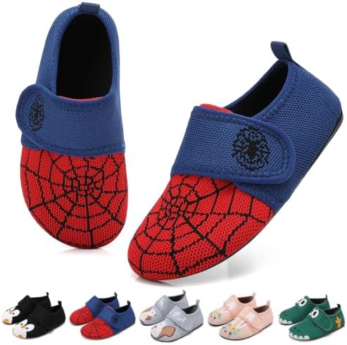 VOLHAL Hausschuhe ​Kinder Junge Mädchen Barfussschuhe Pantoffeln Lauflernschuhe ​Rutschfest ​Kindergarten für Atmung saktive​ Weich Kleinkinder Schuhe ​Unisex