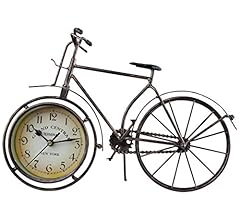 Berry President Antique Crafts Retro Vintage Style Bicycle Desk & Shelf Clock Modern Home Office