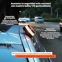 Aourow V16 vernetztes Notfalllicht fürs Auto,DGT-zugelassen,mit Telefónica SIM und Daten,V16 Warnleuchte mit DGT 3.0 Geolokalisierung+Schutzhülle, Auto Zubehör – Ansicht 7