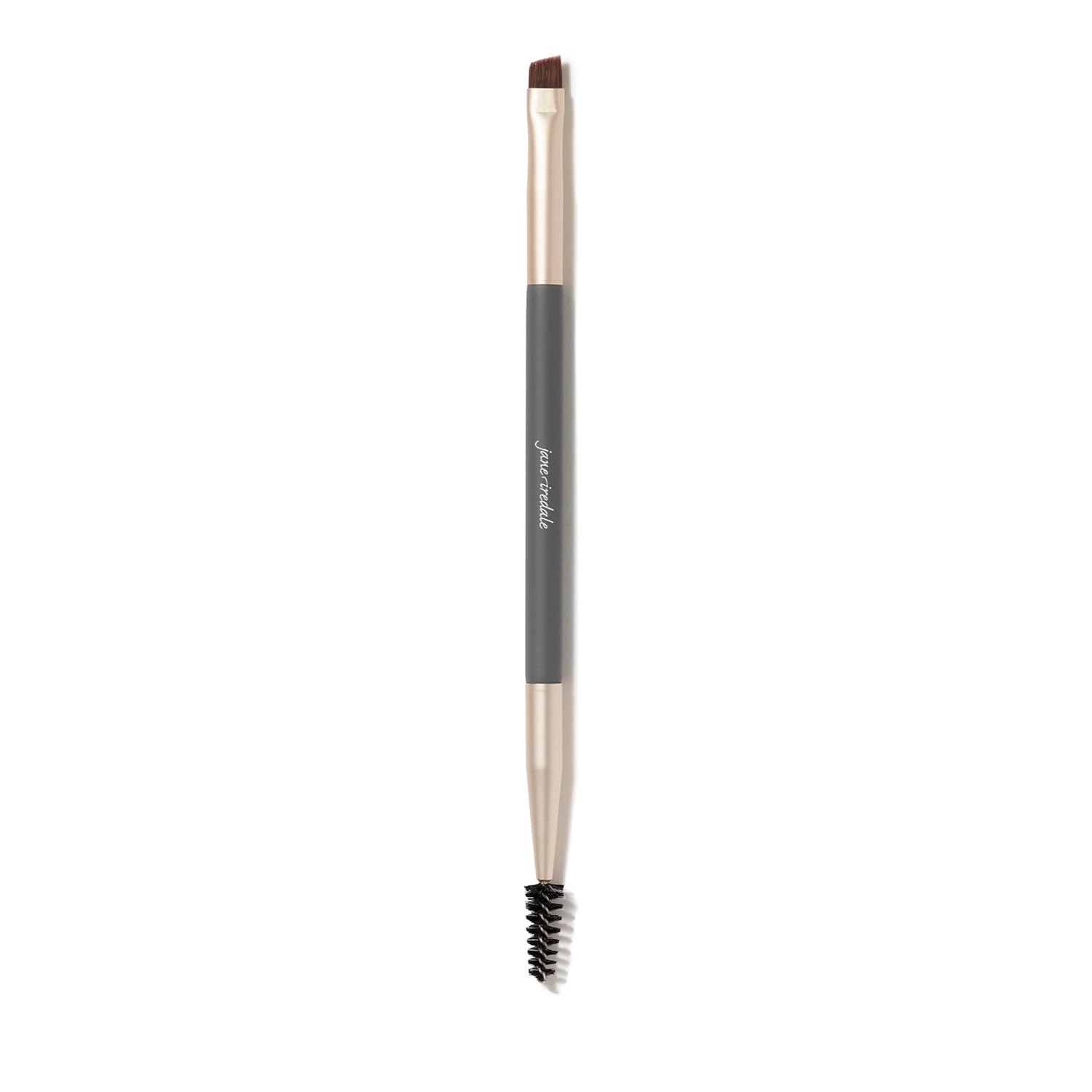 jane iredale Eye & Brow Brush, Ultra-Small, Dual-Ended Cosmetic Brush & Spoolie Grooms and Seamlessly Applies Makeup, Vegan, Cruelty Free