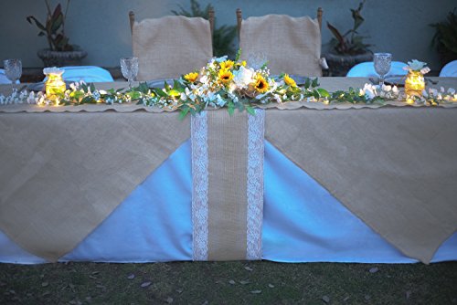 Burlap Ribbon Roll | Burlap Roll Fabric | Extra Dense And Neatly Woven Jute Ribbon | Burlap Roll For Fall Ribbon Décor | Rustic Burlap Table Runner |Made By Designer Burlap W/ Side Laces, 12" X10Yd #TOP4