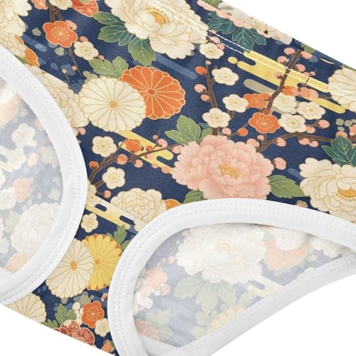 Joisal Elegant Florals Colorful Girls Underwear Toddlers 2t Cotton Little Girl Panties Stylish Briefs Undies Kids4