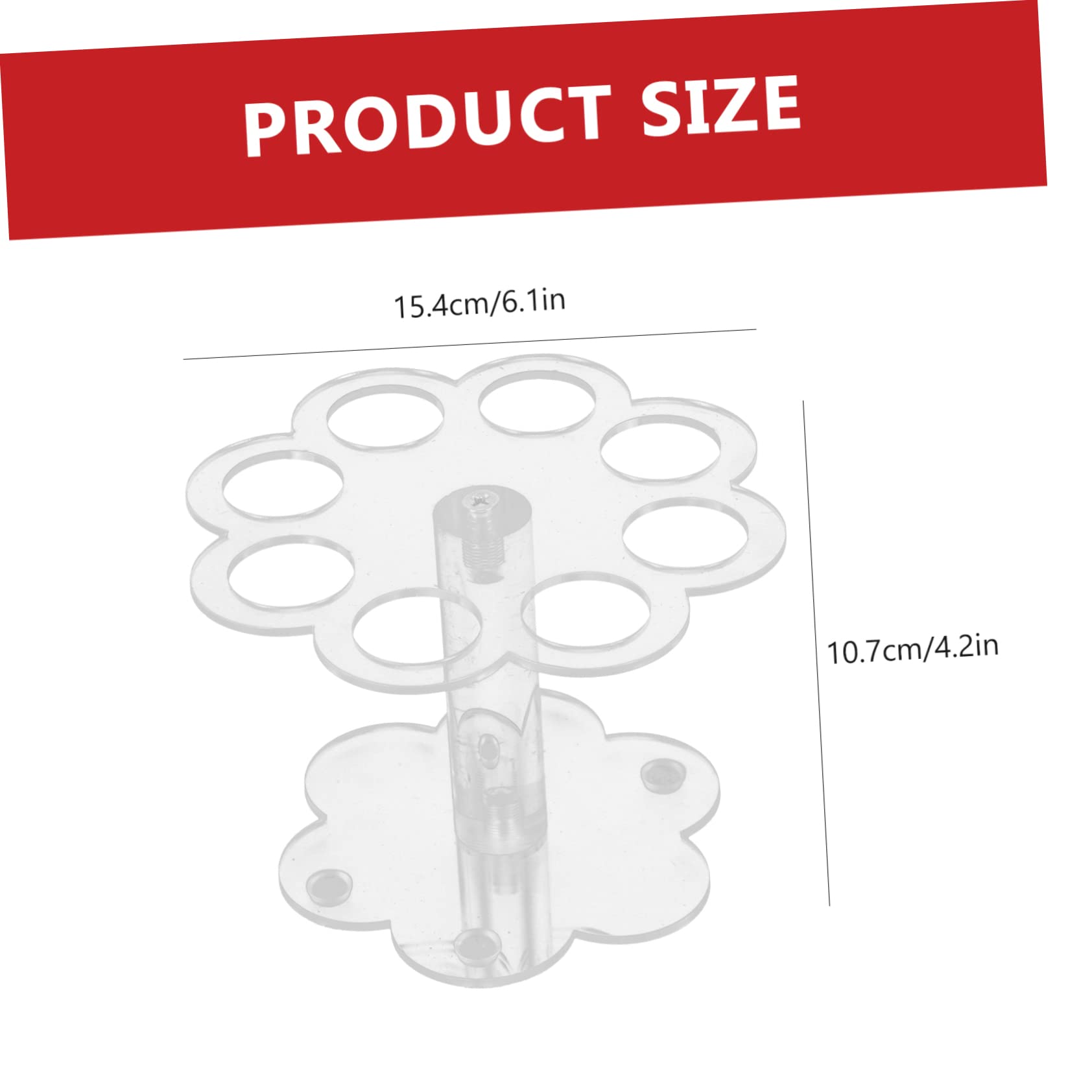 Cabilock Flower Shaped Ice Cream Cone Holder Dessert Stand for Parties Bakeries Home Use Easy to Clean Ice Cream Display Stand