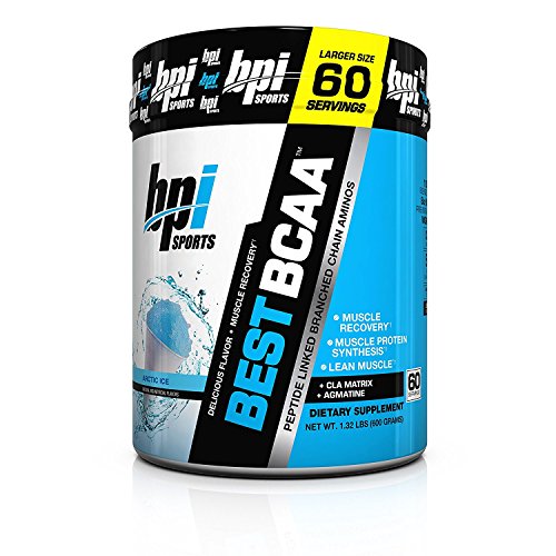 BPI Sports Best BCAA - BCAA Powder - Branched Chain Amino Acids - Muscle Recovery - Muscle Protein Synthesis - Lean Muscle - Improved Performance – Hydration – Arctic Ice - 60 Servings, 1.32 Pound (Pack of 1)