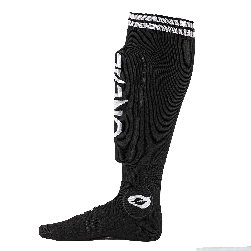 O'NEAL | Calzini Motocross | Motocross Enduro | Materiali traspiranti, tallone e suola in maglia spessa, tasche integrate | Calzino protettivo MTB | Adulto | Nero | Taglia unica