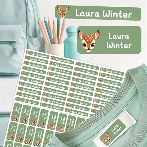 Sunnywall Namensaufkleber für Kinder 88+ Stück