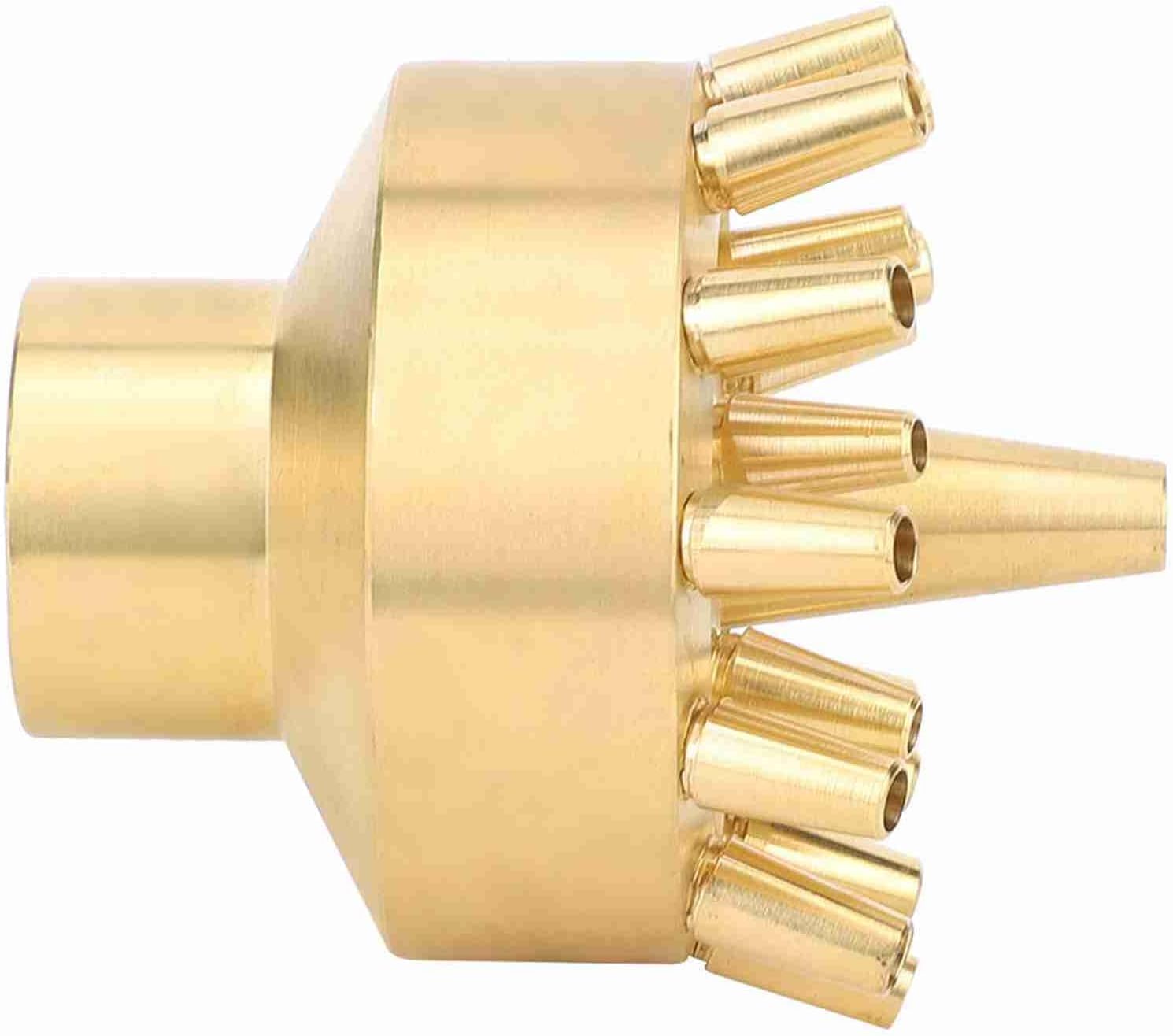 1 inch (G1/DN25) Brass Fountain Nozzle, 40KPA Fountain Spray 6.6Ft Spray Height, Female Thread Pond Fountain Head for 4Ft Covering Diameter Garden Water Fountain Spray Nozzle Sprinkler