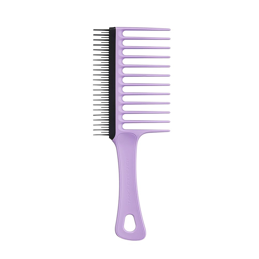 Tangle Teezer The Wide Tooth Comb for Curly Hair, Double-Sided Detangling Comb for All Hair Types, Wet and Dry Detangling, Lilac