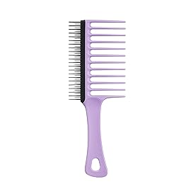 Tangle Teezer The Wide Tooth Comb for Curly Hair, Double-Sided Detangling Comb for All Hair Types, Wet and Dry Detangling, Lilac