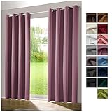 Beidseitig textile Optik mit schönem Fall für ein edles Ambiente - perfekt auch als Raumteiler oder Türvorhang