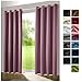 Produktbild heimtexland ® Thermo- Verdunklungsgardine Ösenschal Vorhang Verdunkelnd Isolierend Blickdicht Verdunkelungsvorhang HxB 245x135 Mauve Aubergine Typ139
