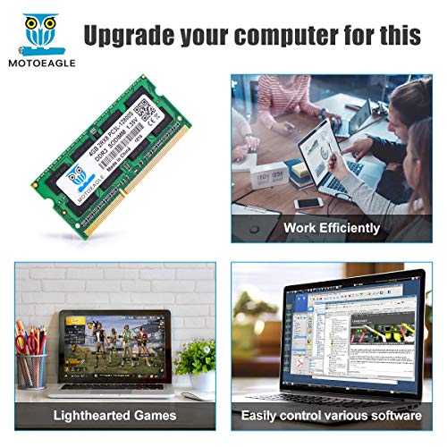Image of DDR3 DDR3L 1600 SODIMM 4GB 2Rx8 PC3 PC3L 12800S 8GB Kit (2x4GB) 204-pin 1.35V CL11 Dual Rank Laptop Memory