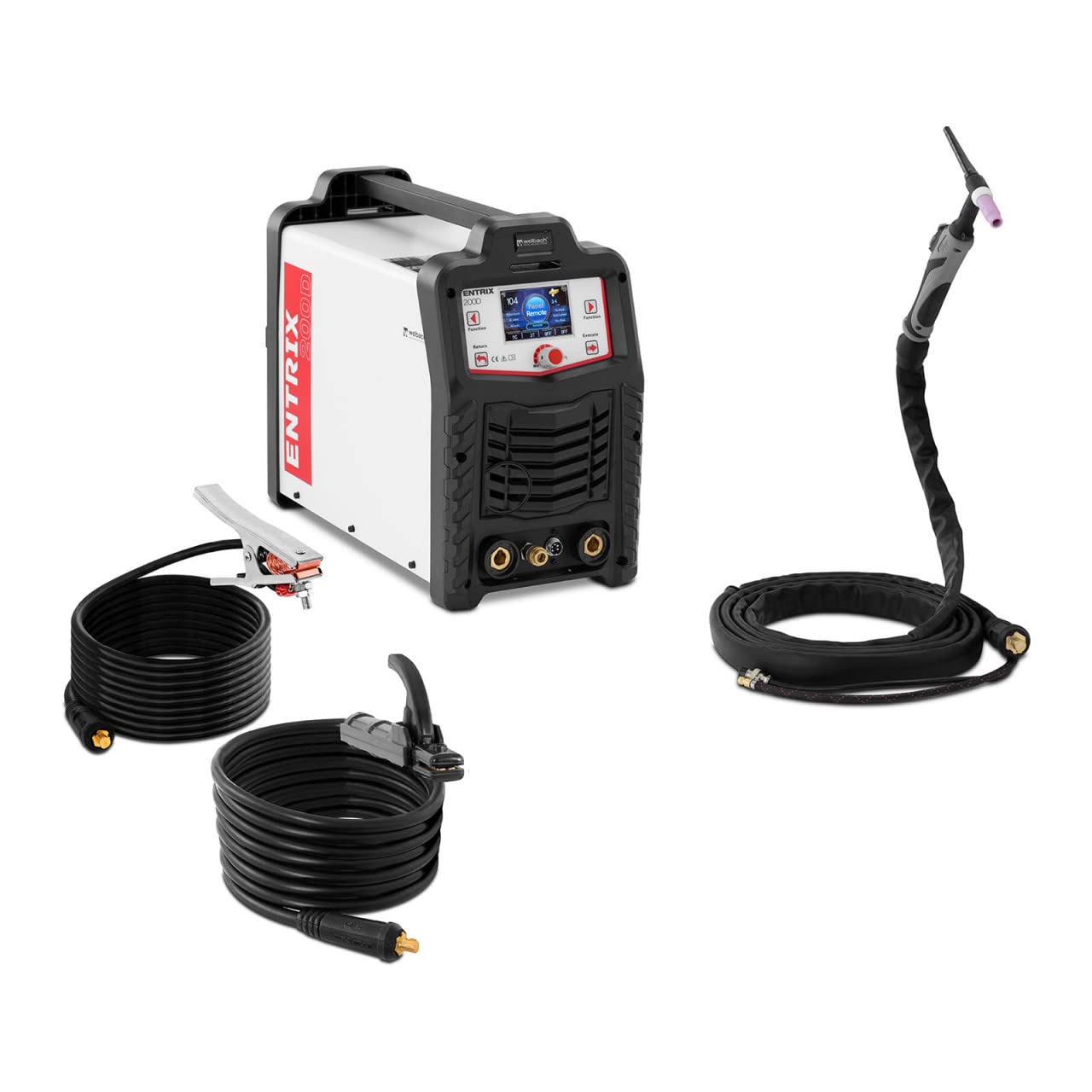 Entrix 200D 200A LCD Digital Pulse AC DC Aluminium Welder
