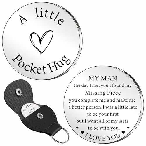 QMVMV Portachiavi tascabile per uomo, regalo di San Valentino per...