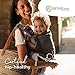 Boba X Baby Carrier - Newborn to Toddler Adjustable, 2-in-1 Convertible Front and Backpack Carrier 7 to 45 lbs, Ergonomic Baby Carrier with Crossable Straps (Grey)