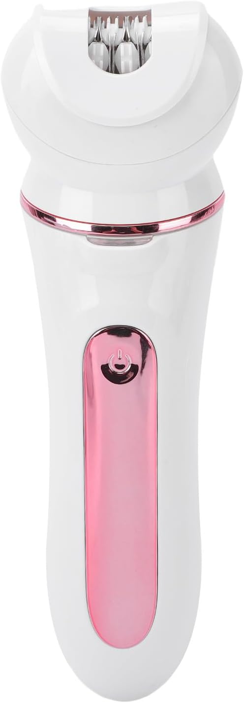 TARSHYRY 5 in 1 Women Epilator, Electric Hair Remover with Washable Body and 600mAh Lithium Ion Battery, Cordless Lightweight Design for Legs Underarms Arms Bikini Lines