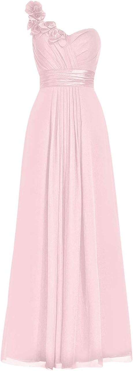 Bridesmaid Dresses Long Evening Prom Dress One Shoulder Bridesmaid Gowns Floral Women