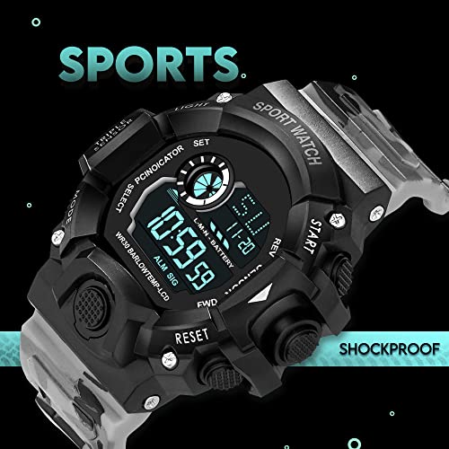 Image of ASGARD Multi Functional Sports Digital Multicolor Dial Men's Watch