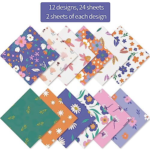 6 x 6 polegadas 160gsm cartolina de um lado scrapbooking 24 bloco de papel vintage decoupage kit de