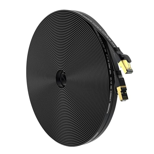 Cat 8 Ethernet Cable 50 FT, Outdoor&Indoor High Speed Heavy Duty Network LAN Internet Cable,SFTP Gold Plated RJ45 40Gbps 2000Mhz Patch Cord, for Modem/Router/Gaming,Faster Than Cat7/Cat6/Cat5 Black