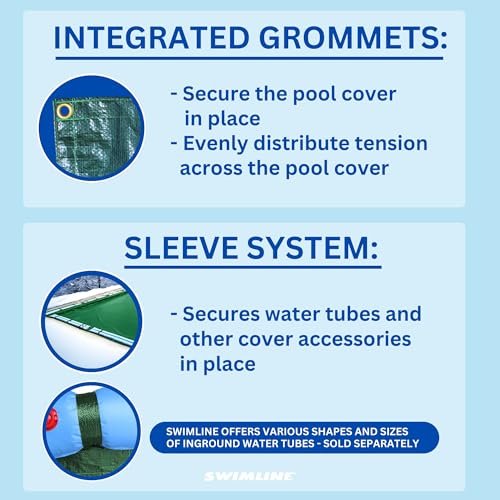 Cubierta de invierno Swimline Hydrotools para piscina rectangular 30x50 ft miniatura 3
