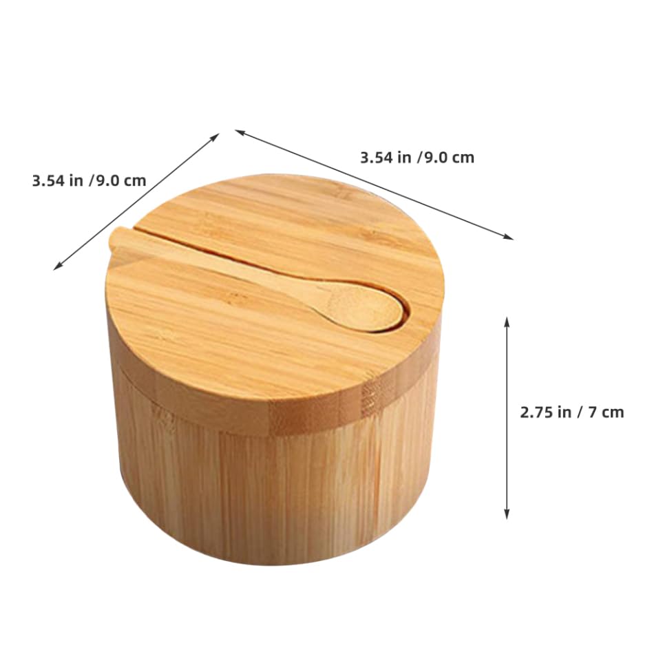 MAGICLULU Boîte à Condiment avec Couvercle Boîte à Sel pour Cuisine Récipient à Épices Rond pour Poivre Et Sel