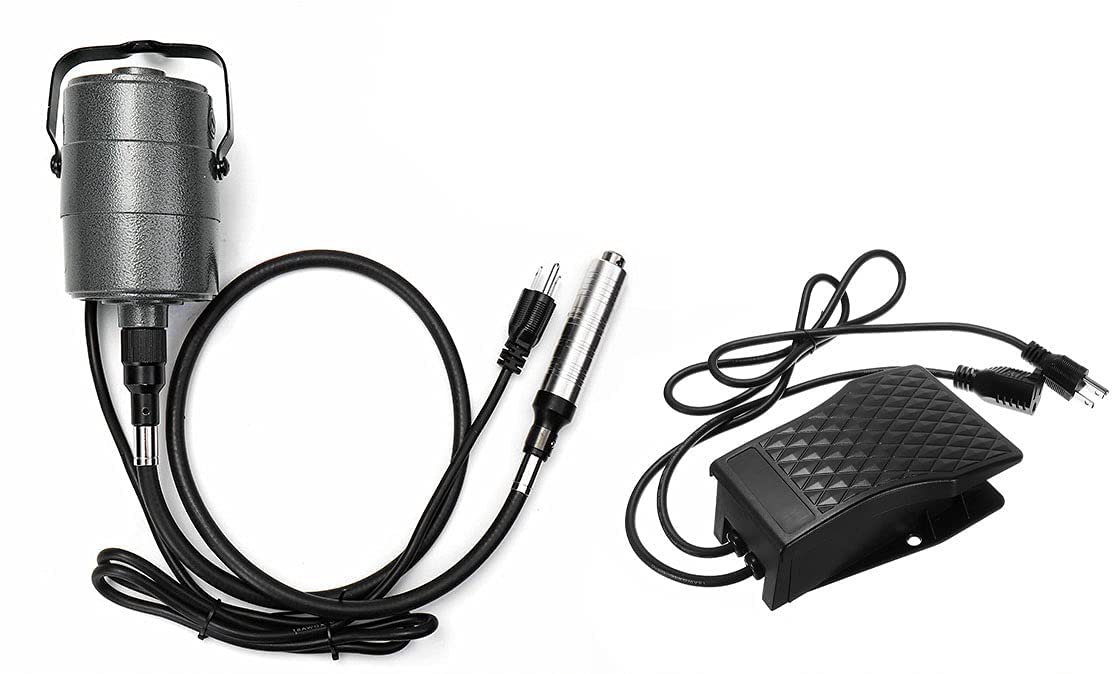 Sahni Tools Corded Electric Variable Speed Die Grinder Set 48" Flexible Shaft Rotary Tool 22000R