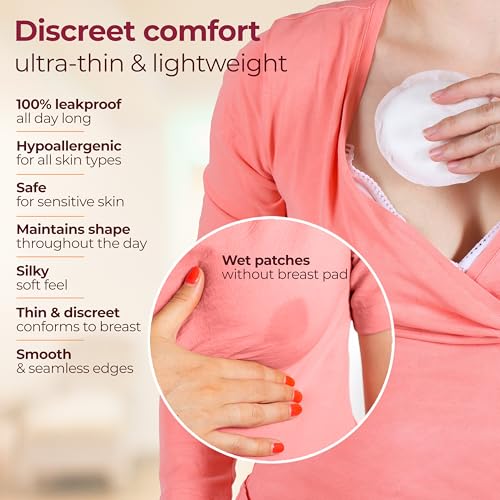 Image of LuvLap Ultra Thin Honeycomb Nursing Breast Pads, 36pcs, Disposable Maternity Pads, Highly Absorbent & Soft, Discreet Fit Breastfeeding pad, New Resealable Pack (Pack of 4)