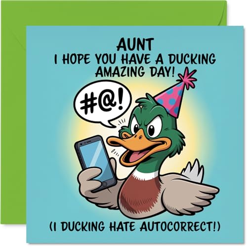 Stuff4 Aunt Birthday Card, Ducking Amazing