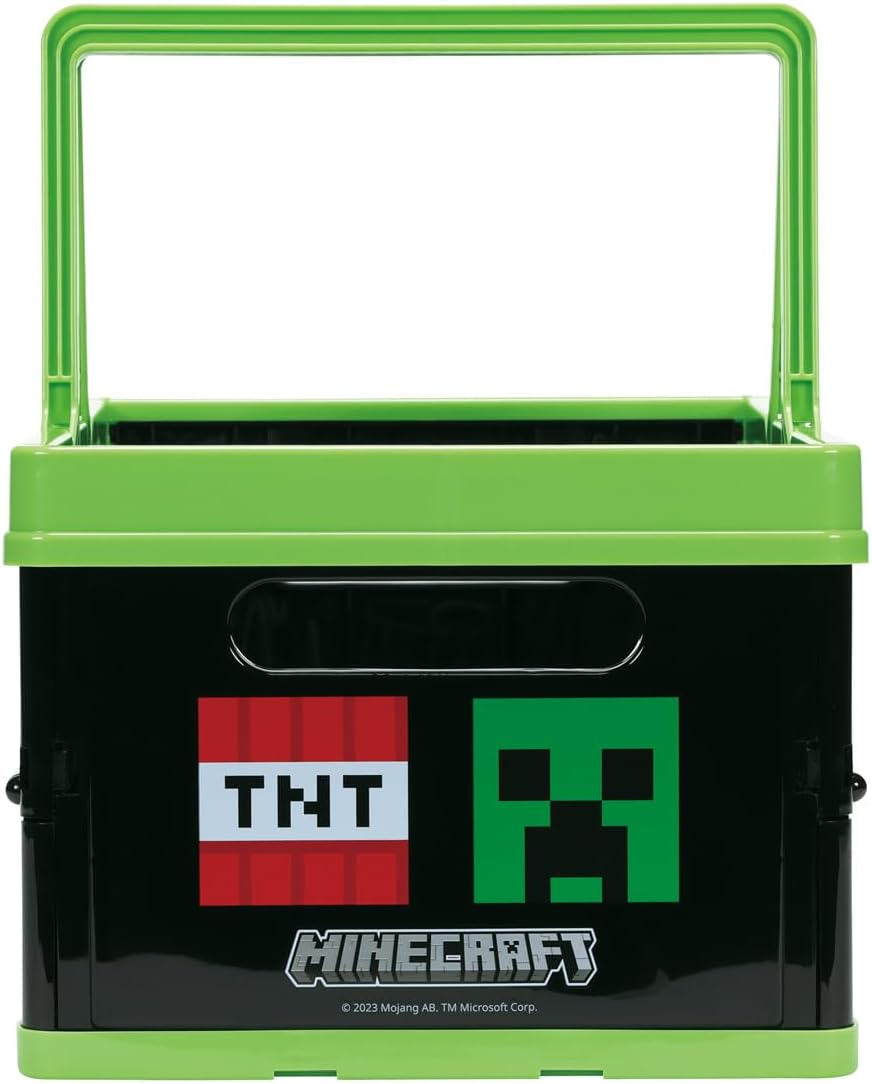 Skater BWOT13-A Storage Box, Foldable, Storage Case, Basket, Minecraft, 15.0 x 9.8 x 7.7 inches (38 x 25 x 19.5 cm)